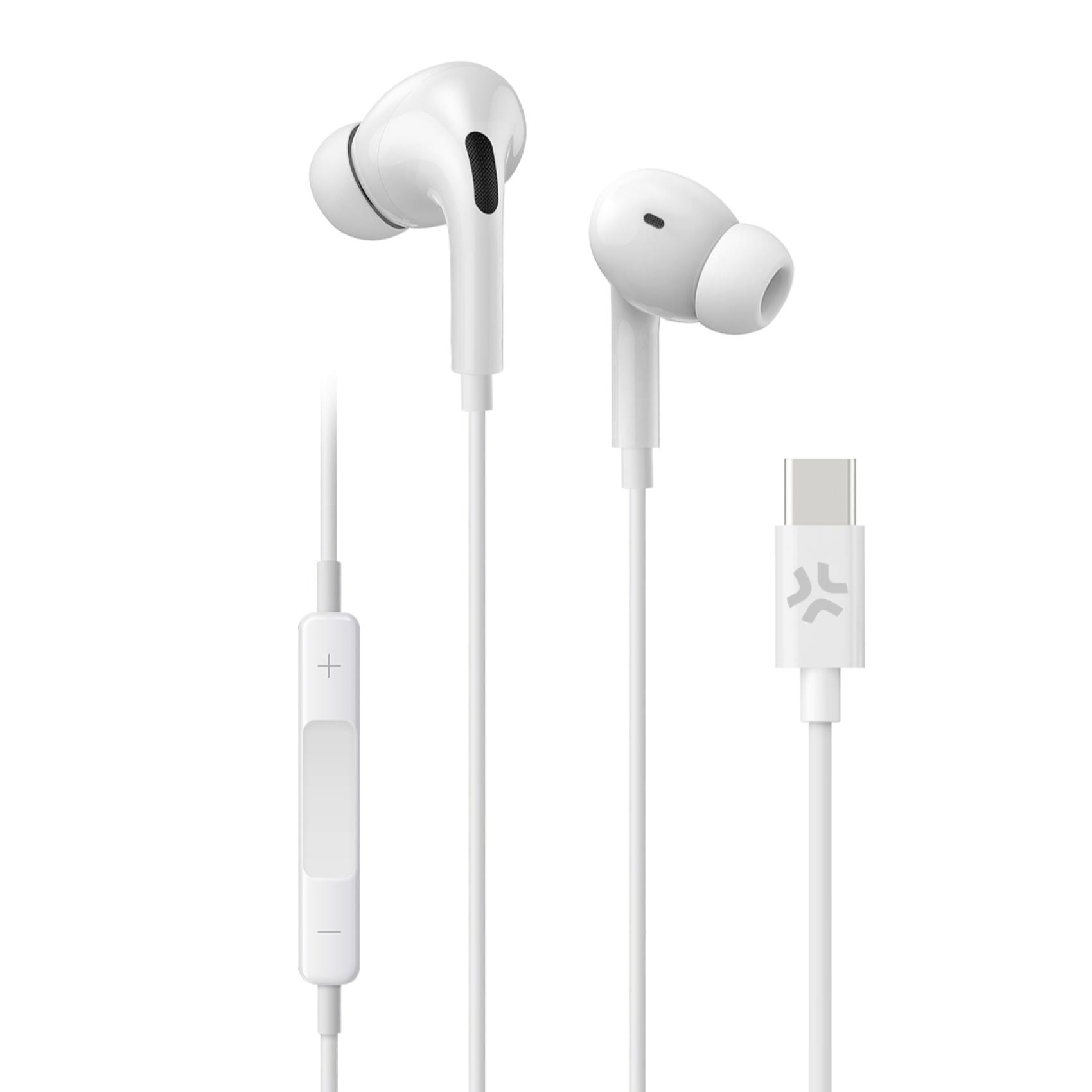 Celly IN EAR STEREO EARPHONES USB-C WH